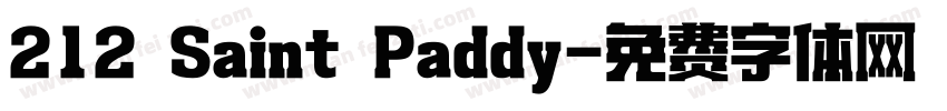 212 Saint Paddy字体转换